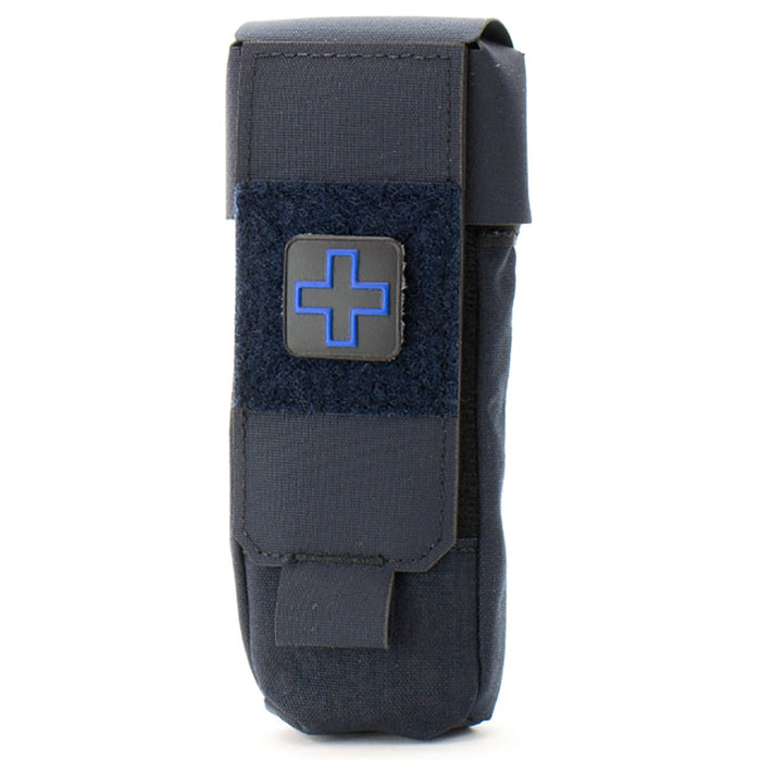 Eleven 10 Soft-Side TQ Pouch, Navy color, Front view.