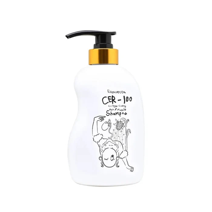 Elizavecca – CER-100 Collagen Coating Hair A+ Muscle Shampoo, 500ml - K-Beauty Studio