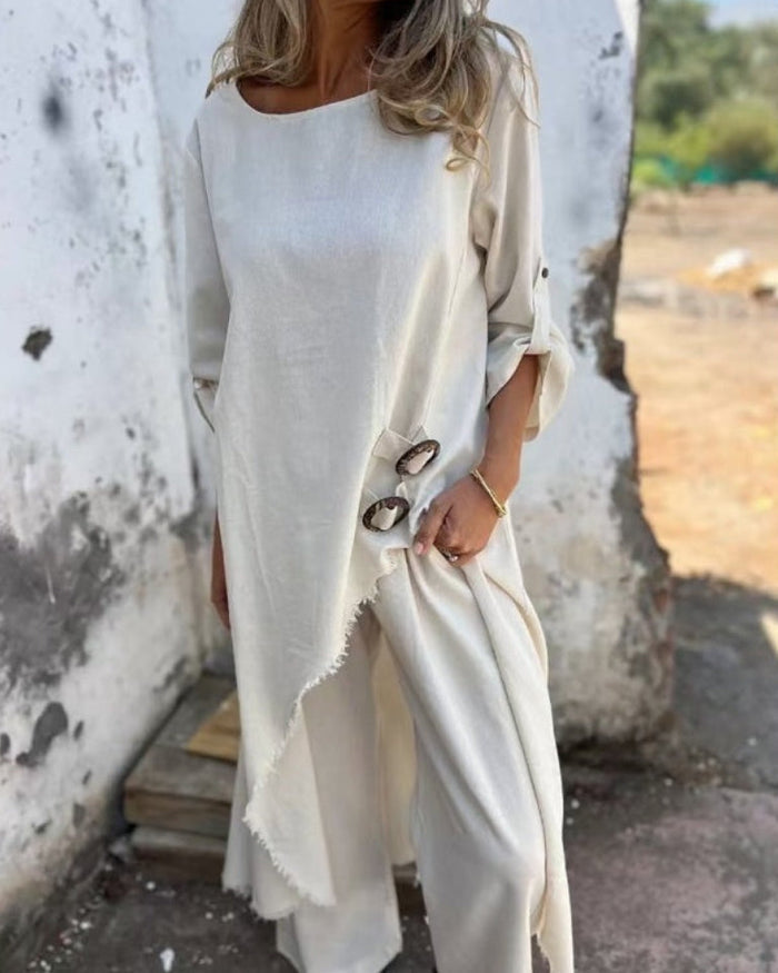 EMILY - Relaxed Linen Blend Set
