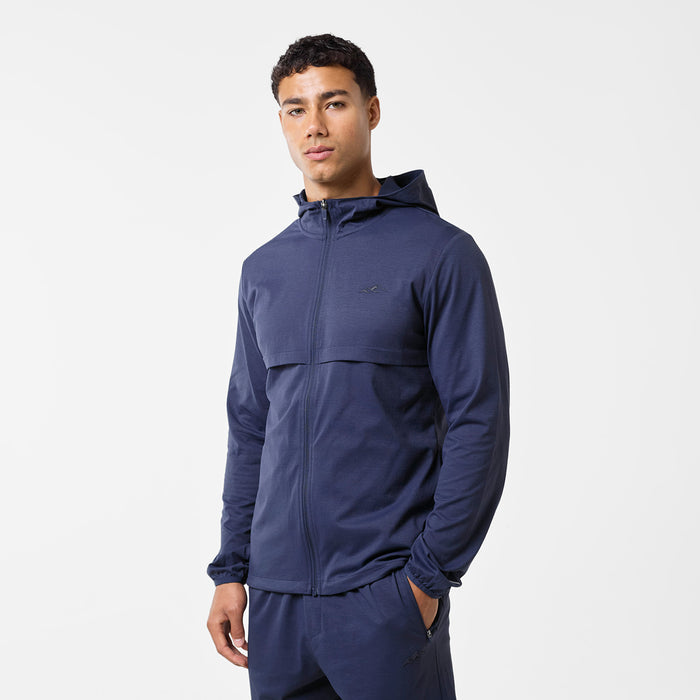Men's  Navy Endurance Full Zip Hoodie  Closure London  Front View