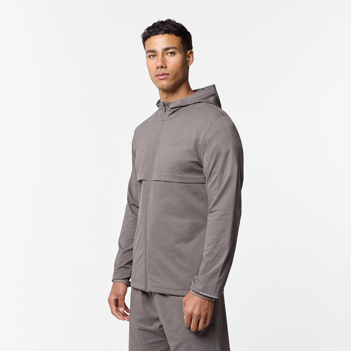 Endurance FZ Hoodie | Washed Brown