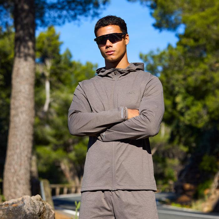 Endurance FZ Hoodie | Washed Brown