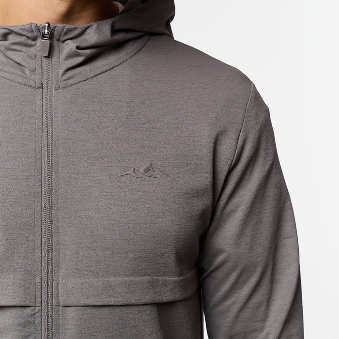 Endurance FZ Hoodie | Washed Brown