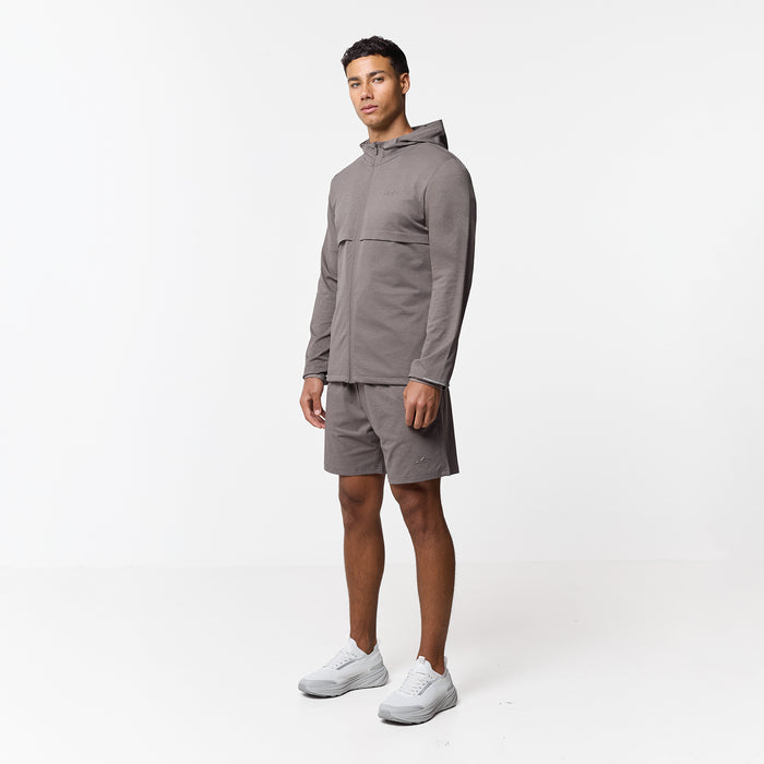Endurance FZ Hoodie | Washed Brown