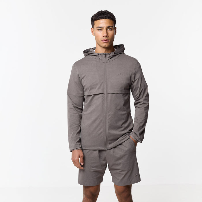 Endurance FZ Hoodie | Washed Brown