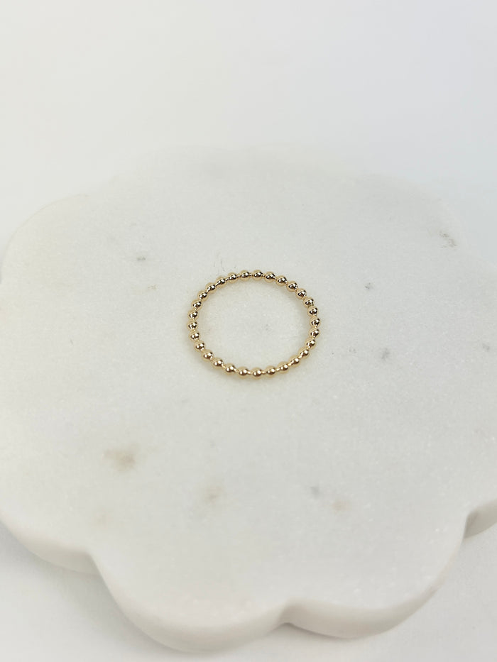 eNewton 2mm Gold Bead Ring Rings in  at Wrapsody
