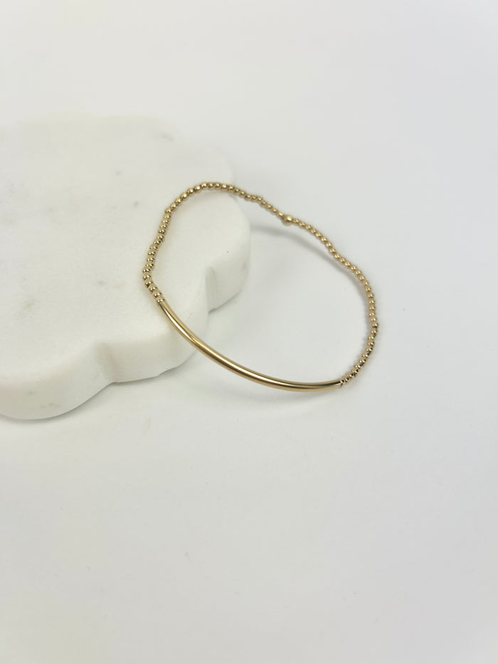 Enewton Bliss Bar Classic Gold Bracelet 2mm Bracelets in  at Wrapsody