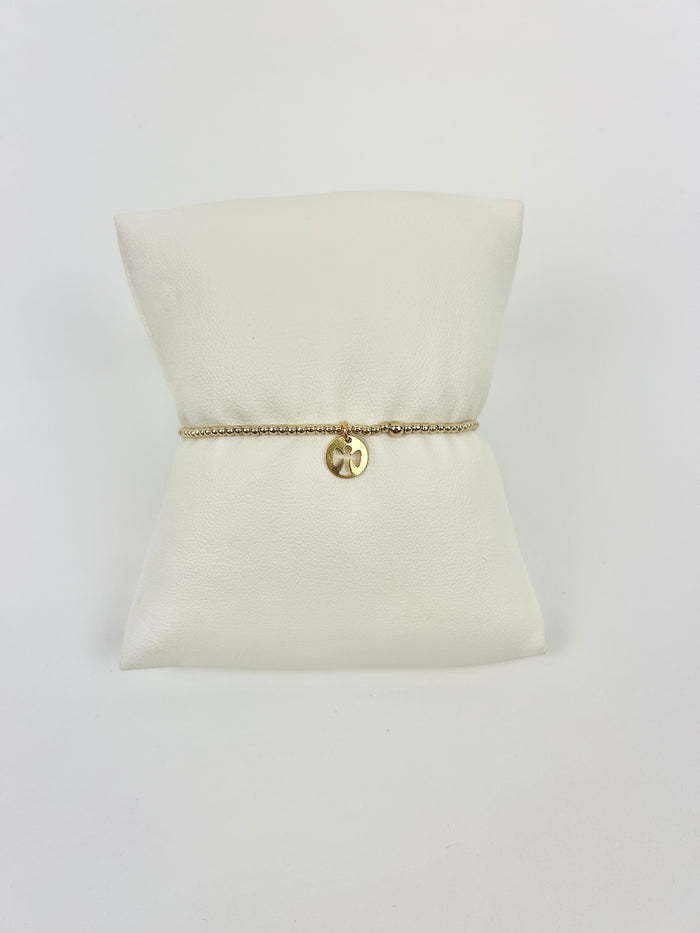Enewton Classic 2mm Gold Bead Guardian Angel Bracelet Bracelets in  at Wrapsody