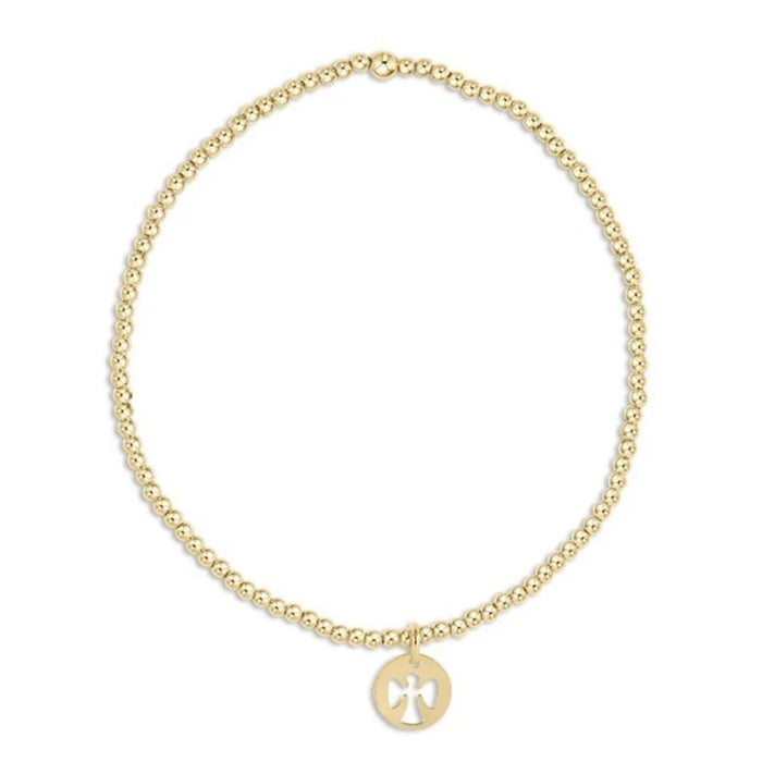 Enewton Classic 2mm Gold Bead Guardian Angel Bracelet Bracelets in Default Title at Wrapsody