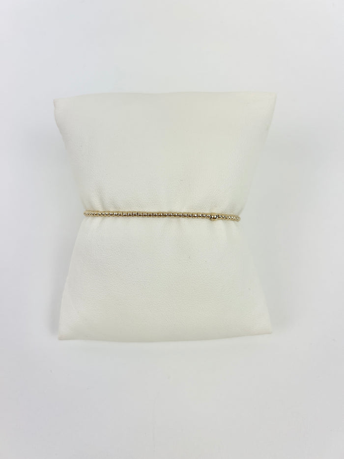 Enewton Classic Gold 2mm Bead Bracelet Bracelets in  at Wrapsody