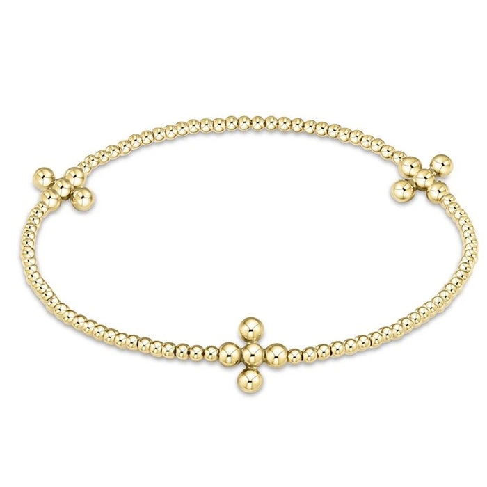 Enewton Signature 2mm Bracelet with 3mm Beaded Cross Bracelets in Default Title at Wrapsody