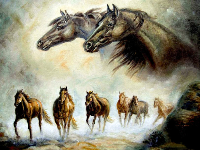 Equestrian Horse Painting