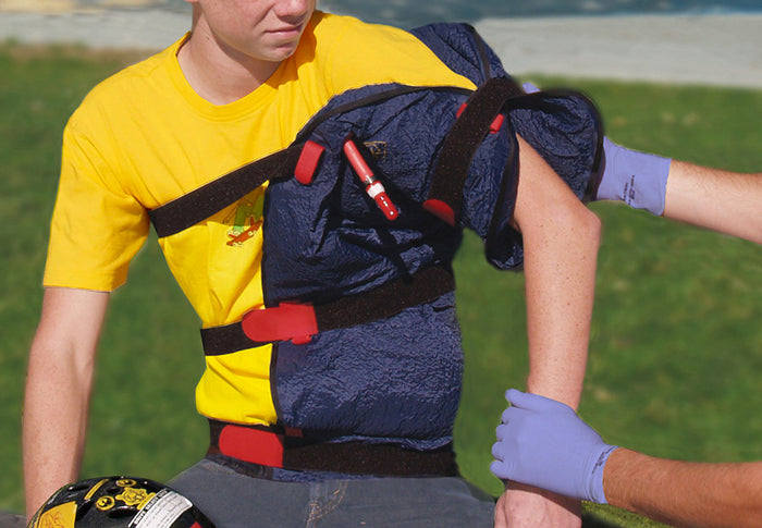 EVAC-U-SPLINT® Extremity Splint in use on torso
