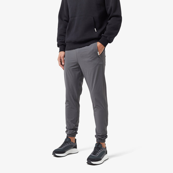 Men's  Charcoal Everyday Tech Pant  Closure London  Front View