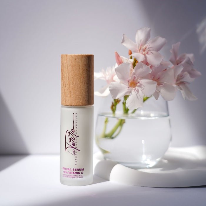 FACIAL SERUM 10% VITAMIN C - Ser Facial Cu Vitamina C, Extract De Rodie Si Portocala Dulce - skinseen.ro