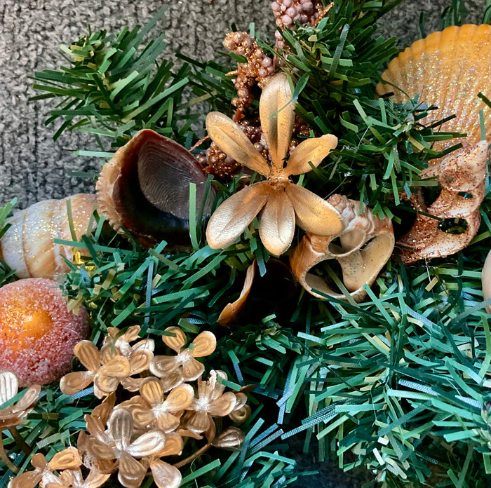 Fall Elegance Shell Wreath