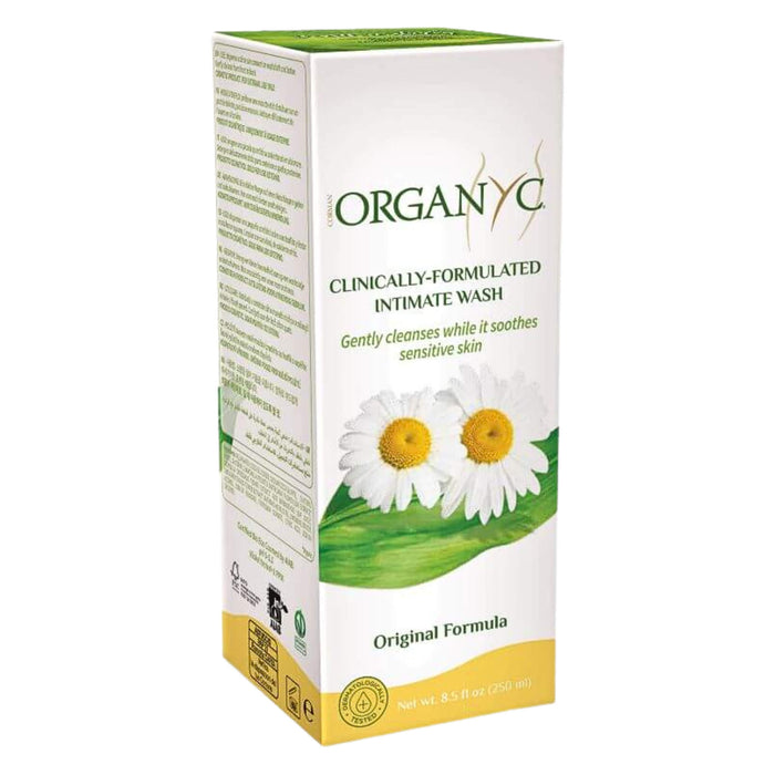 Package of Organyc Beauty Feminine Hygiene Wash With Chamomile 250mL