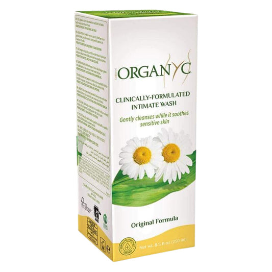 Package of Organyc Beauty Feminine Hygiene Wash With Chamomile 250mL