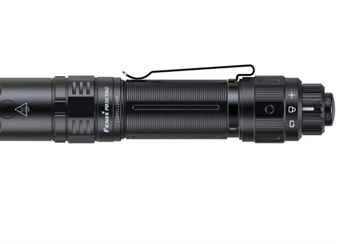 Fenix PD36 Tactical Flashlight, side view
