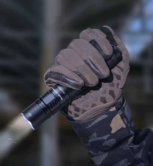 Fenix PD36R Pro Flashlight, in hand