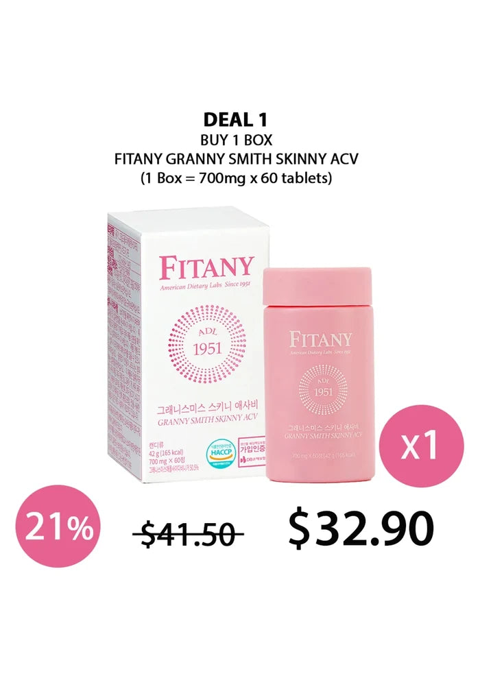(BUY 1) FITANY GRANNY SMITH SKINNY ACV TABLETS