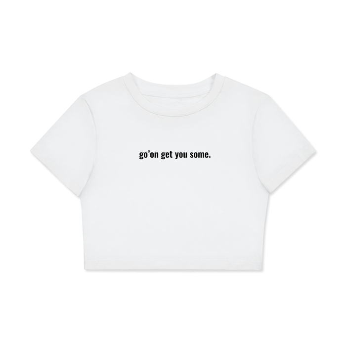 Fitted Crop Cotton T-Shirt