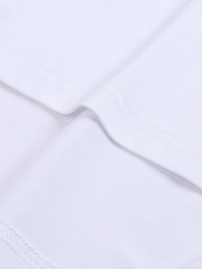 Fitted Crop Cotton T-Shirt