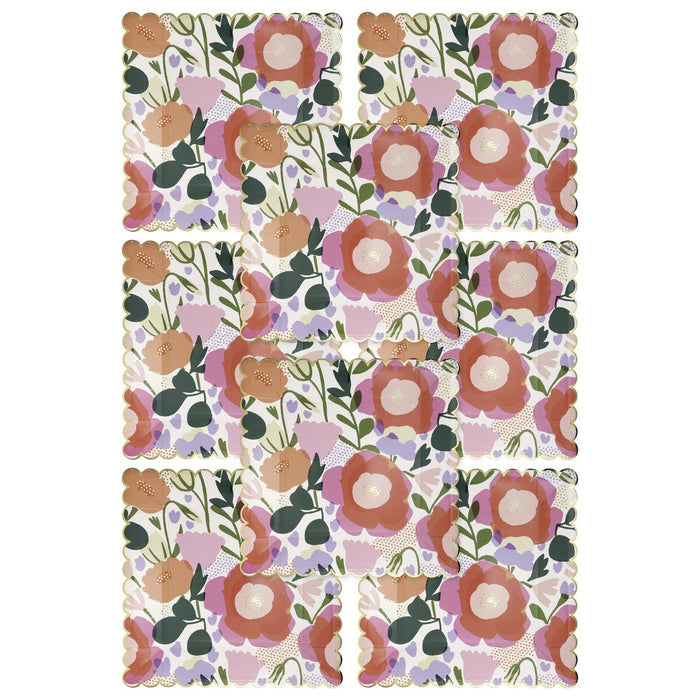 Floral Paper Plate