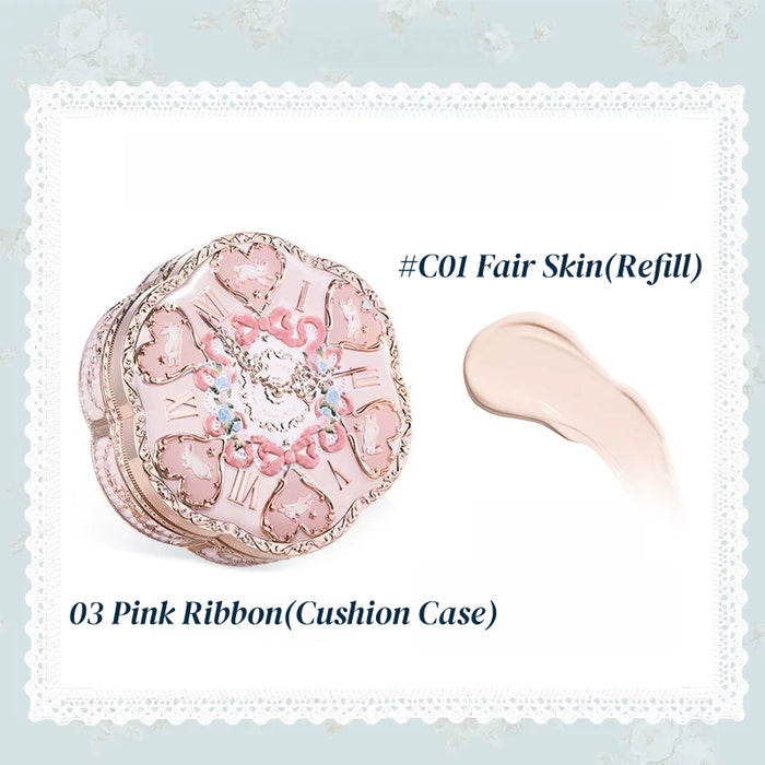 #C01 Fair Skin(Refill) + 03 Pink Ribbon(Cushion Case)