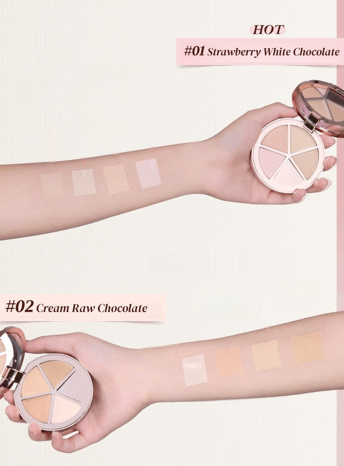Flower Knows Sweetie Bear Collection 4-color Concealer Palette T5891