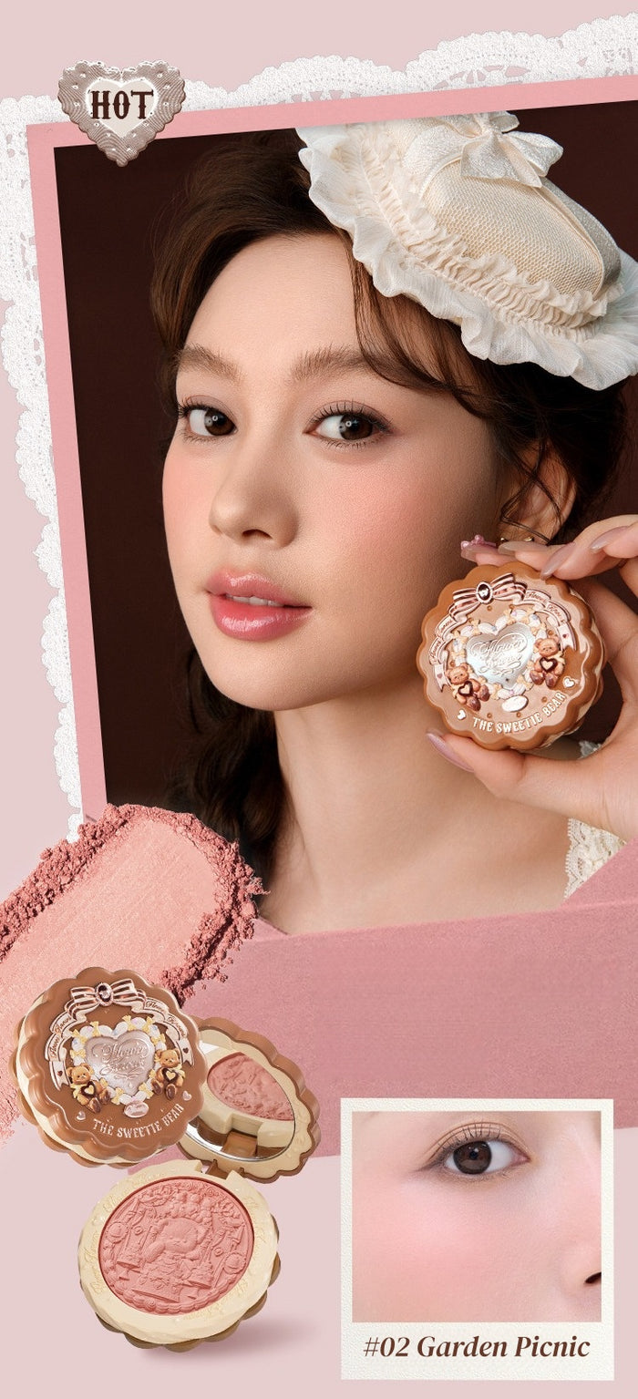 Flower Knows Sweetie Bear Collection Silk Satin Blusher T5917