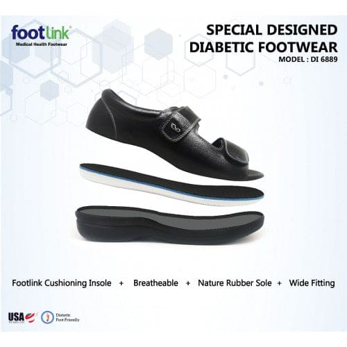 Footlink Diabetic Shoe DI 6889