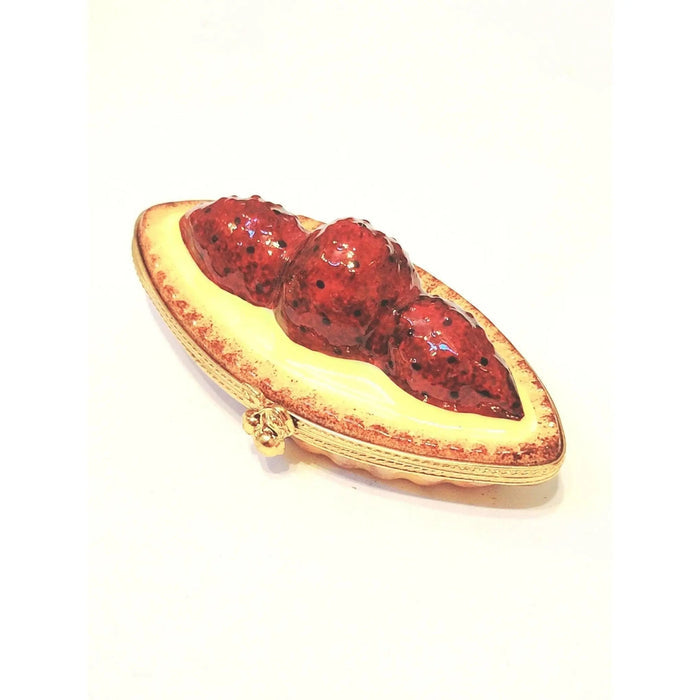 Strawberry Tart Limoges Box Porcelain Limoges Dessert French Trinket Box