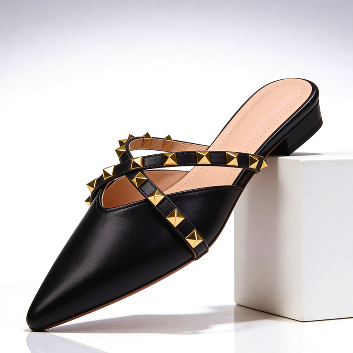 GABY - Crossover Studded Sandals