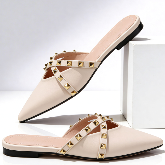 GABY - Crossover Studded Sandals