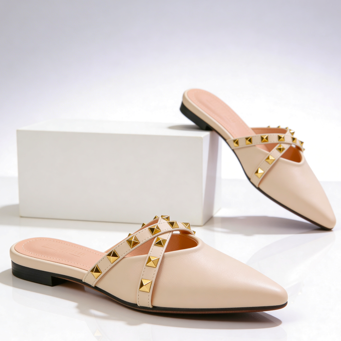GABY - Crossover Studded Sandals