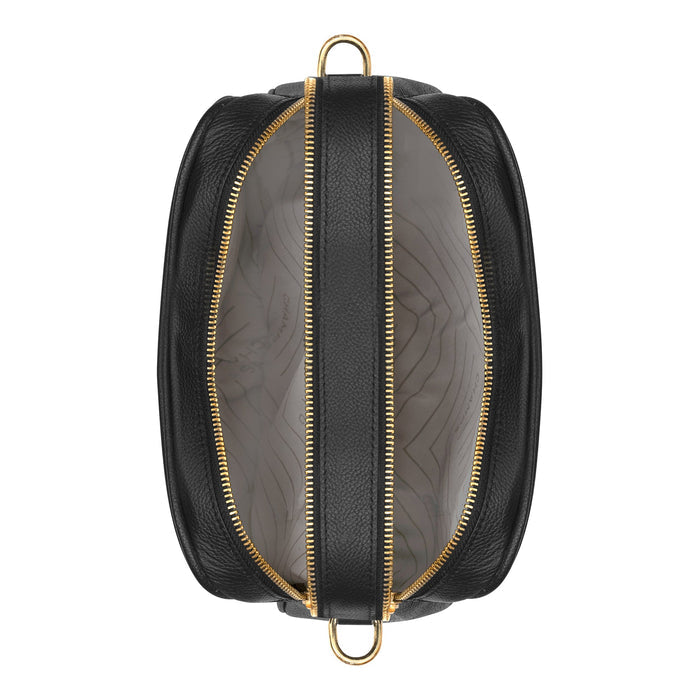 Gala / Leather Double-Zip Shoulder Bag *Drop Ship*