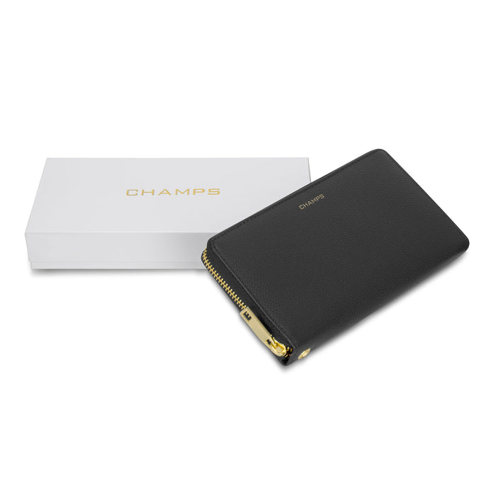 Gala / Leather Zip-Clutch Wallet *Drop Ship*