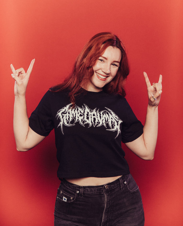 Game Grumps - Black Metal Crop Top
