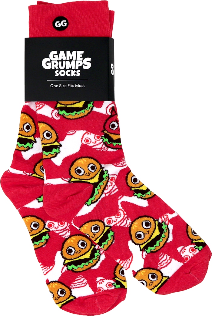 Game Grumps - Burgie Pattern Socks