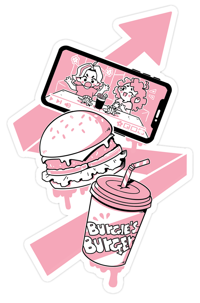 Game Grumps - Burgie's Burgers Sticker