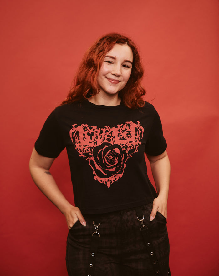Game Grumps - "Lovely" Metal Crop Top