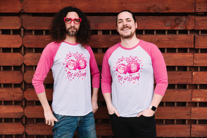 Game Grumps - “You Make Me Not So Grump” Valentine’s Day Unisex Raglan Shirt