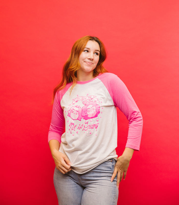 Game Grumps - “You Make Me Not So Grump” Valentine’s Day Unisex Raglan Shirt