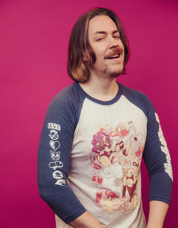 Game Gyaru - Blasters & Bombs - Unisex Raglan Shirt