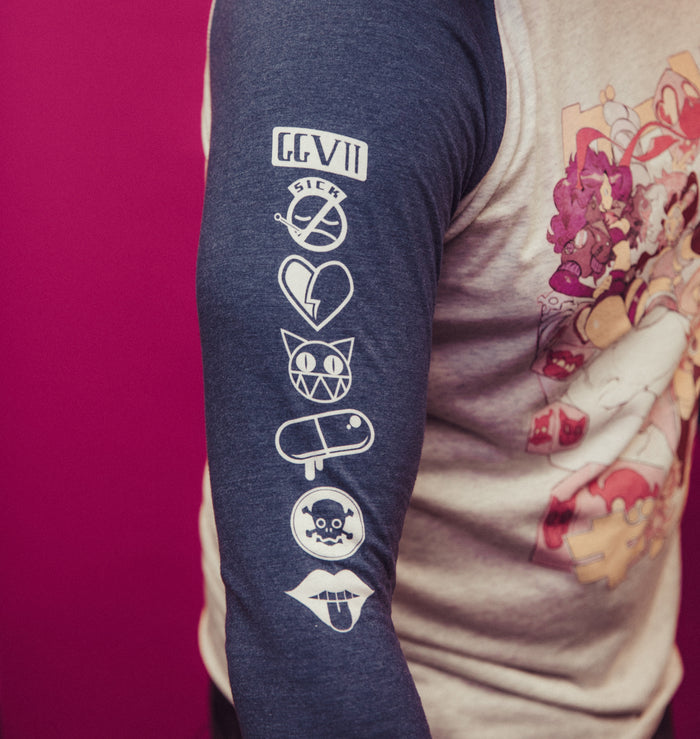 Game Gyaru - Blasters & Bombs - Unisex Raglan Shirt
