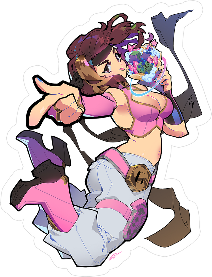 Game Gyaru - Galactica Crepe Arina Sticker