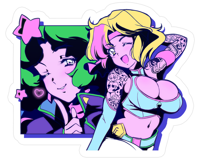 Game Gyaru - Wink! Holographic Sticker