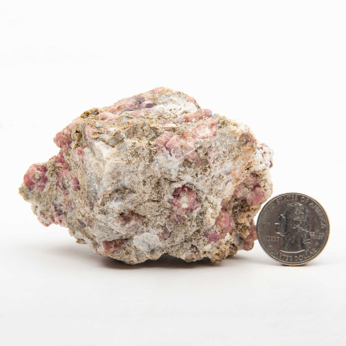 Garnet - Pink, Rough w/ Vesuvianite