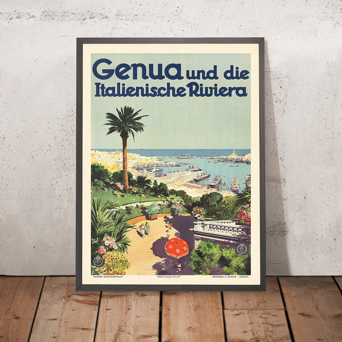 A framed image of